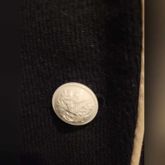 Banana Republic Vintage Italian Fabric True Navy Preppy Blazer Jacket Button Six - Picture 6 of 12